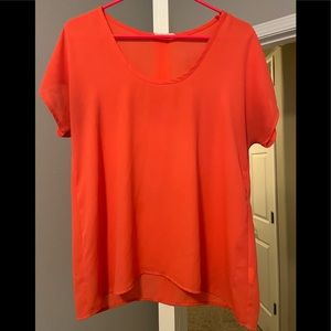 Bright Coral Blouse